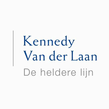 Logo of Kennedy Van der Laan, a corporate law firm where Farah Martinez contributed to business and marketing strategies