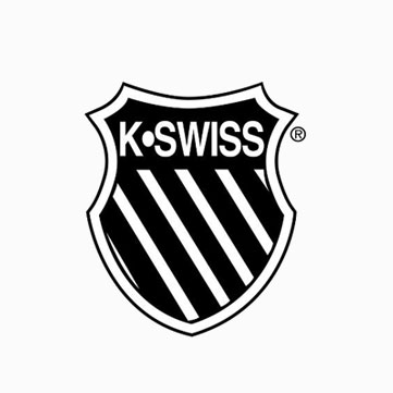 Logo of K-Swiss, where Farah Martinez contributed to marketing strategies and brand initiatives