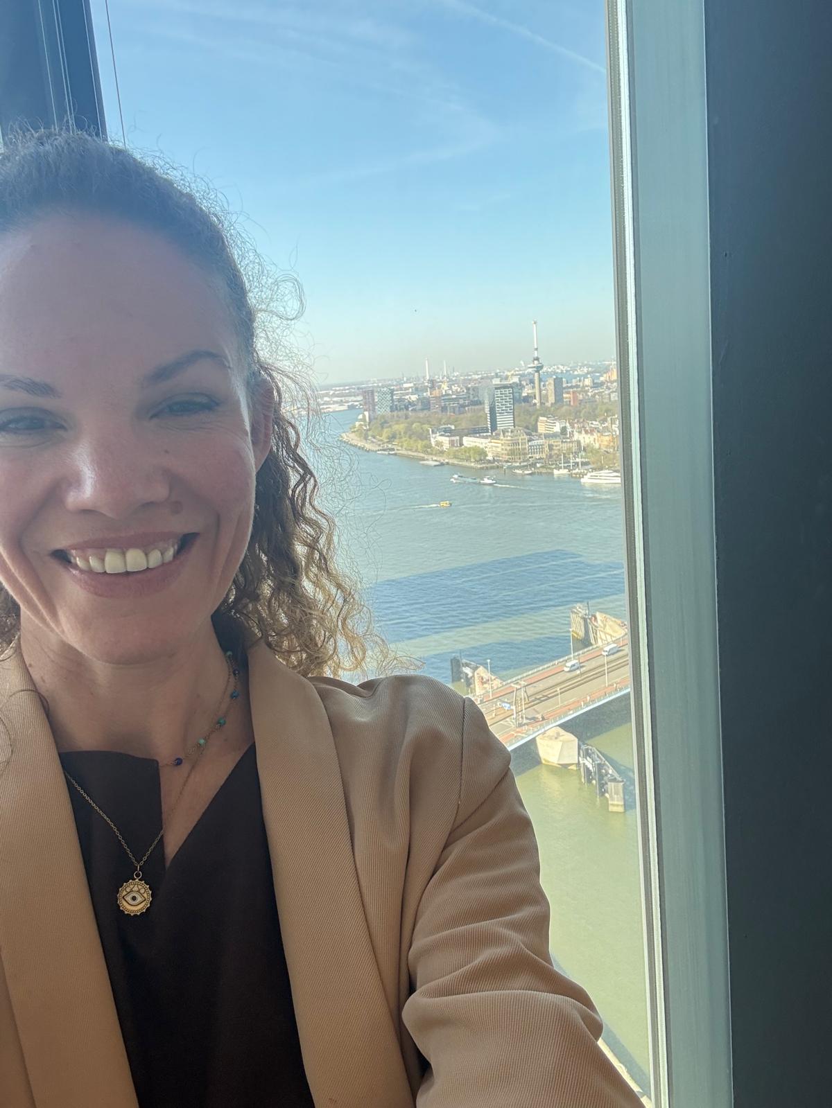 Farah Martinez, legal industry marketing expert and Fractional Chief Marketing Officer- room with a view